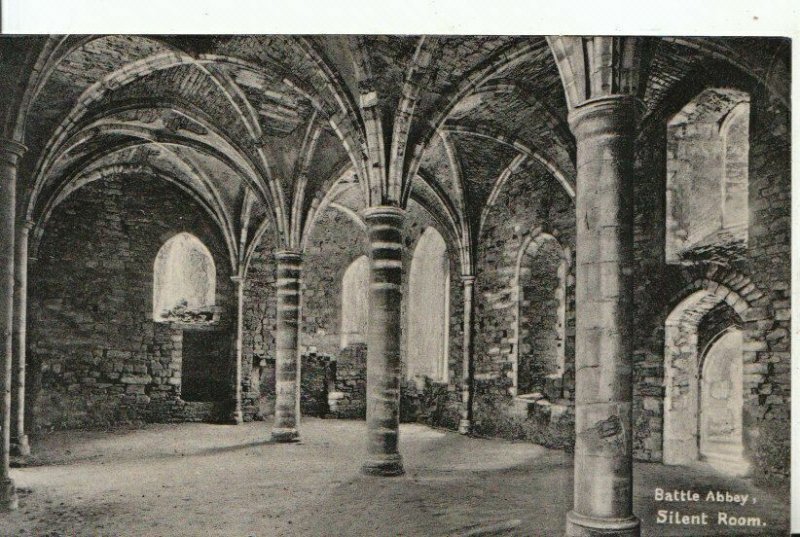 Sussex Postcard - Battle Abbey - Silent Room - Ref 12170A