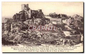 Old Postcard Provence Les Baux Panoramic view taken Bringasses