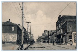 1909 Main Street View Mt. Pleasant Pennsylvania PA Posted Antique Postcard 