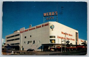 Webb's City Drug Store - St. Petersburg, Florida - 1956  Advertising Postcard