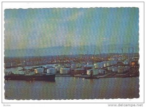 SHELL REfinery , Curacao , N.A. , 50-70s ; at night