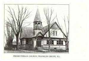 Presbyterian Church Franklin Grove Illinois IL Postcard