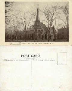 ROSELLE N.J. FIRST BAPTIST CHURCH ANTIQUE POSTCARD