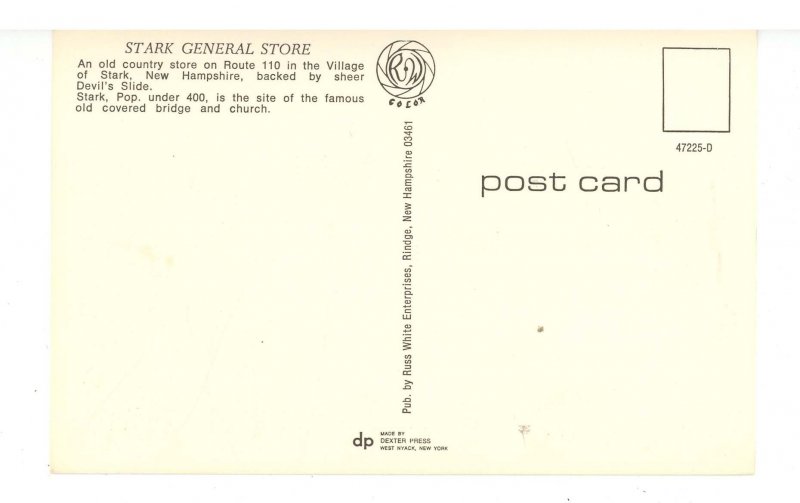 NH - Stark. Stark General Store & Gas Station ca 1960's