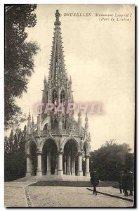 Old Postcard Monument Leopold Brussels