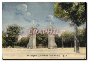Old Postcard Dijon Park Course Entree