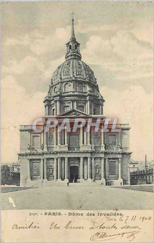 Postcard Old Paris Dome des Invalides