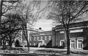 Boonville Missouri Public High School 1940s Cooper County RPPC real photo 1341