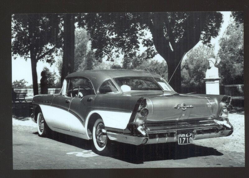 REAL PHOTO 1957 BUICK SPECIAL CAR DEALER ADVERTISING POSTCARD '57