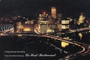 Pennsylvania Pittsburgh Night View From Le Mont Restaurant