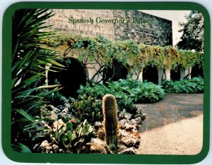 c1970s San Antonio, TX Spanish Governor's Palace Garden Cactus Chrome LG PC 8O