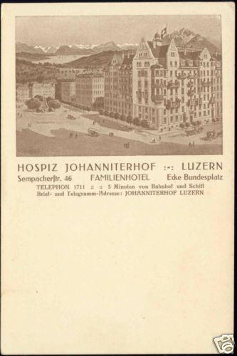 switzerland, LUCERNE LUZERN, Hospiz Johanniterhof 1910s