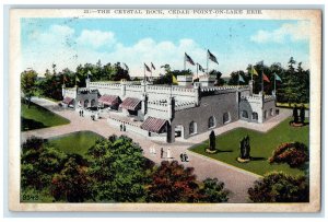 1928 Crystal Rock Exterior Building Cedar Point Lake Erie Ohio Vintage Postcard