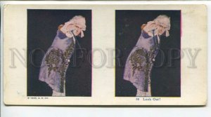 439724 Fencing lunge Look Out 1925 year printed STEREO PHOTO