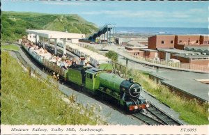 AMUSEMENT PARK, Miniature Train, UK Scalby Mills, Scarborough 1960's Chrome