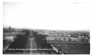 Mexico D. F. Reform Prominade & Panoramic View, Postcard