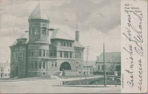 Postcard High School Meriden CT 1907