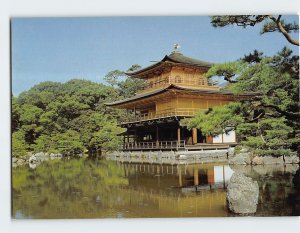 Postcard The Golden Pavilion Of Rokuonji Temple In Fresh Green, Kyoto, Japan
