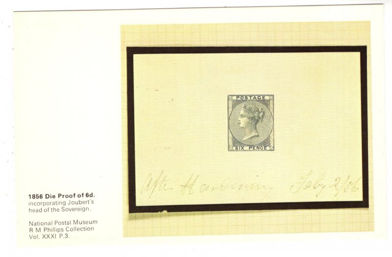 1858 Die Proof, Queen  Victoria, National Postal Museum