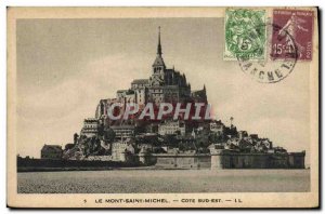 Old Postcard Mont Saint Michel Cote Sud Est