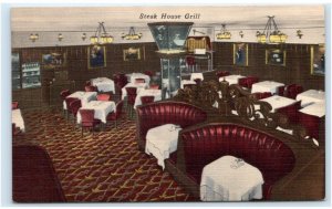 WHEELING, WV West Virginia ~ Roadside STEAK HOUSE RESTAURANT c1940s Postcard