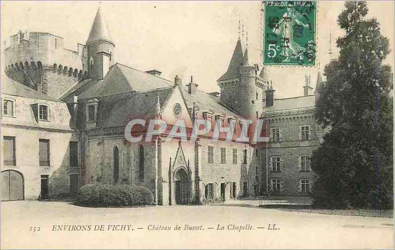 Postcard Old Surroundings of Vichy Chateau de La Chapelle Bussel