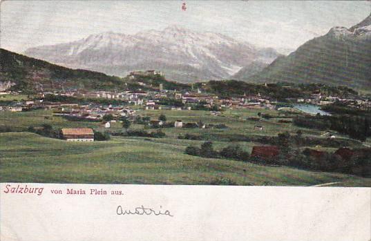 Austria Salzburg Panorama von Maria Plein Aus