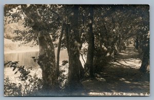 BRIDGETON NJ RACEWAY CITY PARK ANTIQUE REAL PHOTO POSTCARD RPPC