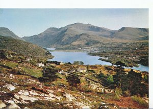 Wales Postcard - The Snowdon Massif from Fachwen - Caernarvonshire   AB2513