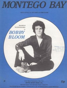 Montego Bay Bobby Bloom 1970s Sheet Music