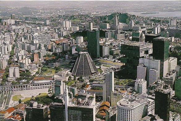 Brasil Rio De Janeiro Rj Metropolitan Cathedral And Lapa Arches