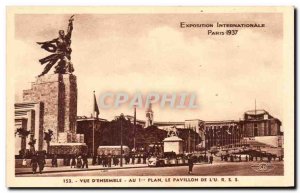 Old Postcard Exposition Internationale Paris 1937 View D & # 39Ensemble Map L...