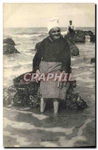 Postcard Old type Mouliere Female Folklore