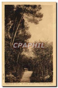 Old Postcard Gemenos B R A path that leads to the Holy Balm