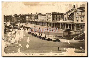 Old Postcard Paris Gare de l & # 39ESt