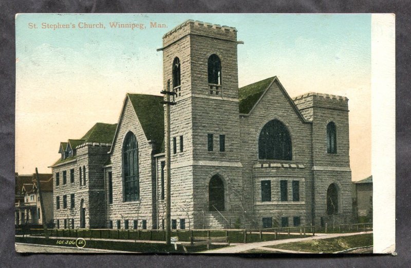 4862 - WINNIPEG Manitoba 1906 St Stephen's Church