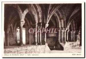 Postcard Abbey of noirlac (Cher) Chapter Hall