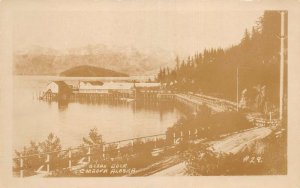 Cordova Alaska Ocean Dock Scenic View Real Photo Postcard AA68011