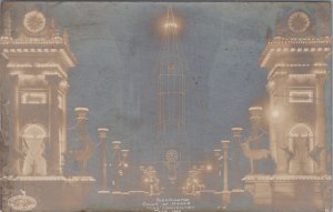 RPPC Postcard Illumination Court of Honor Elks' Convention Philadelphia 1907