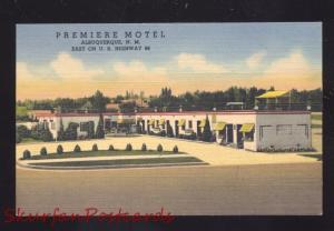 ALBUQUERQUE NEW MEXICO ROUTE 66 PREMIERE MOTEL OLD LINEN ADVERTISING POSTCARD