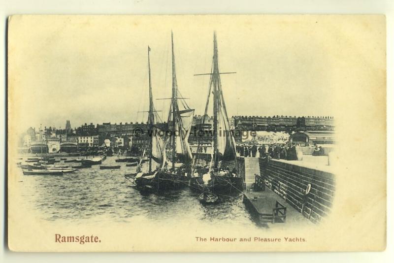 tp4391 - Kent - The Harbour and Pleasure Yachts at  Ramsgate Harbour -  Postcard