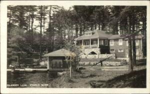 Wenham MA Idlewood Lake Bldg c1910 Real Photo Postcard