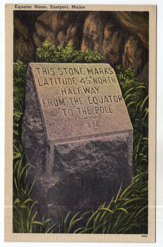 Eastport, Maine, Equator Stone