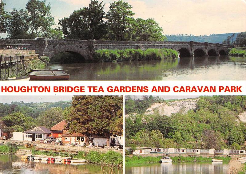 uk6218 houghton bridge tea gardens and caravan park  uk