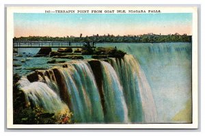 Terrapin Point  from  Goat Isle Niagara Falls New York NY UNP WB Postcard I21