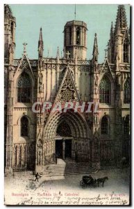 Old Postcard Barcelona Pachada de la Catedral