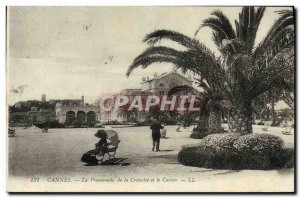 Old Postcard Cannes Promenade de la Croisette and the Casino