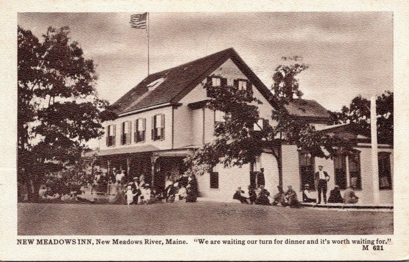 Maine New Meadows River New Meadows Inn Restaurant 1912