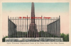 KS, Fort Riley, Kansas, Ogden Monument, Geographic Center Of US, Ekstrand Pub