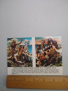 M-41177 Thomas Hart Benton Murals Show Jacques Cartier in St Lawrence Valley